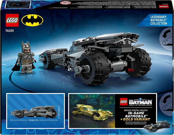 LEGO DC Batman Batman vs. Superman: Batmobil - Superhelden Spielzeugauto - Kreatives Spielzeug mit M