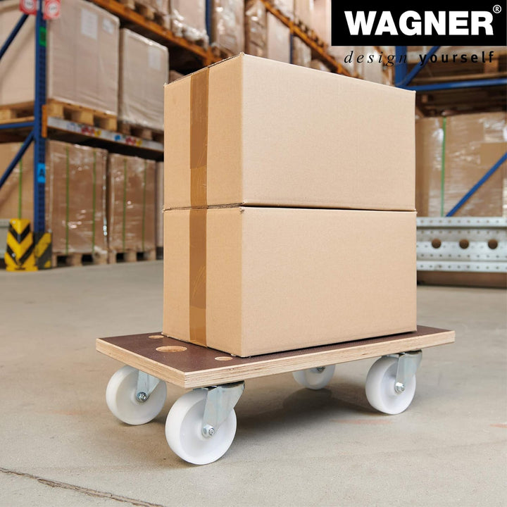 Wagner Transporthilfe MM 1143 I 57,5 x 30 x 15 cm - Tragkraft 500 kg - Multiplex - für schwer belade