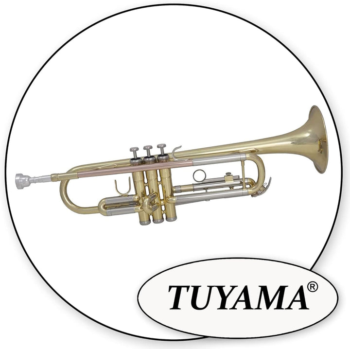 Tuyama® TTR-171 B-Trompete aus Messing - komplett mit Mundstück, Koffer und Zubehör