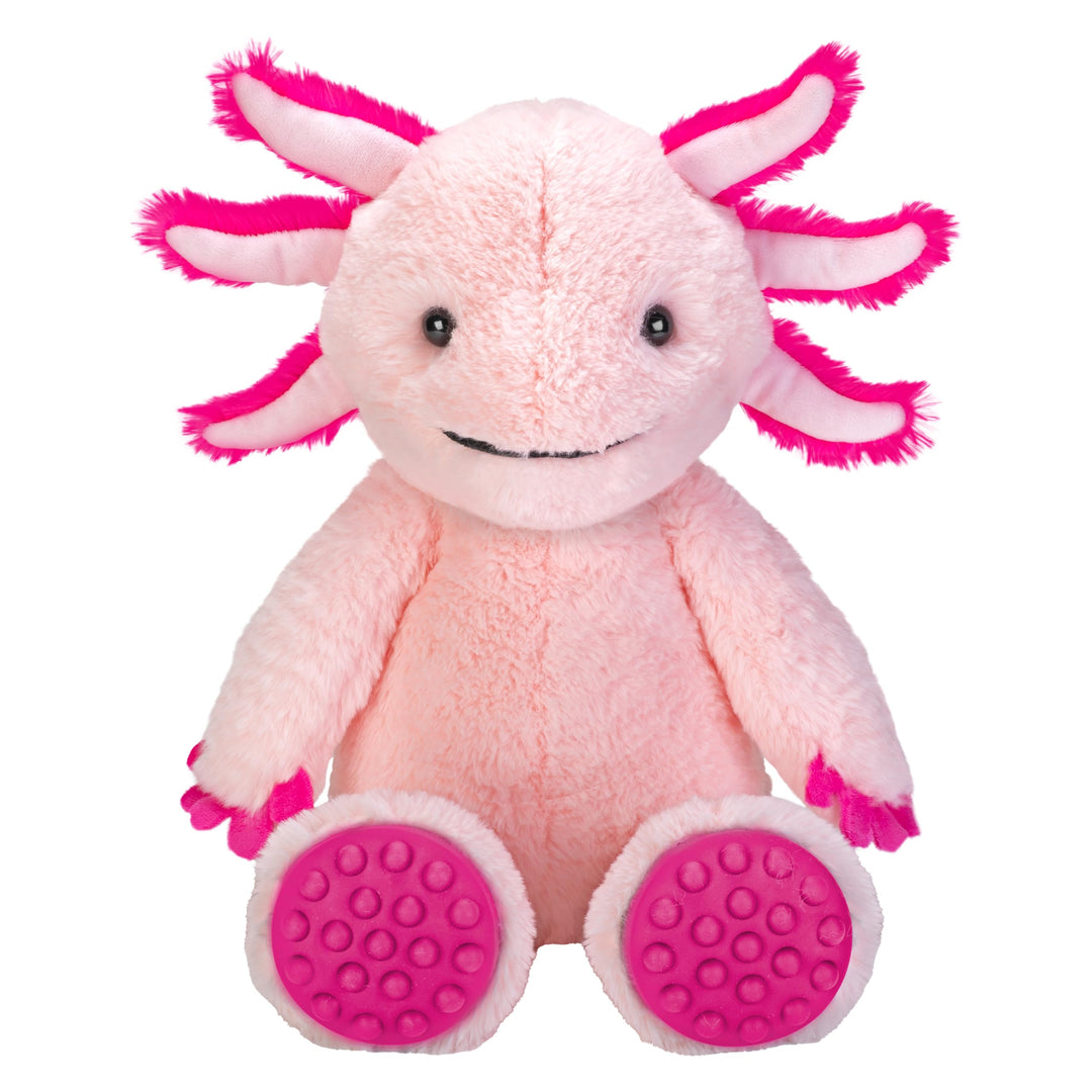 Wild Republic Poppykins Axolotl, Stofftier, 36 cm, Plüschtier, Füllung aus recycelten Wasserflaschen