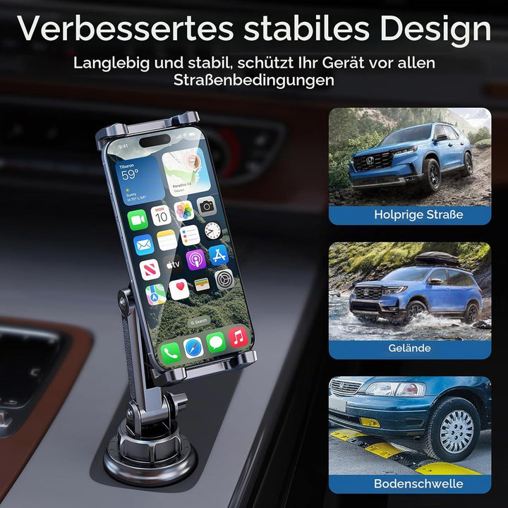 Cup Holder Telefon Tablet Mount für Auto, LKW, 360 ° drehbarer Standhalter und Verstellbarer Arm, ko