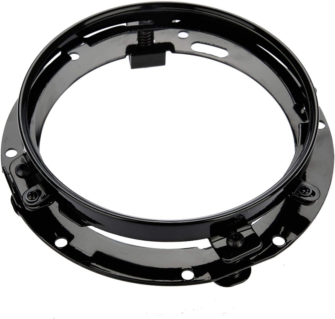 Autoscheinwerferhalterung, runder 7 Zoll Autoscheinwerfer-Montagering (schwarz) Cafe Racer Tank Ersa