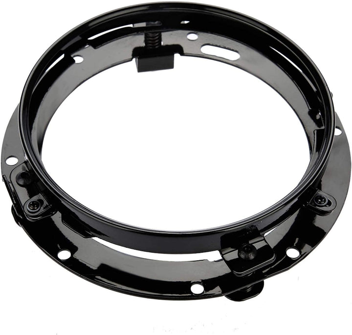Autoscheinwerferhalterung, runder 7 Zoll Autoscheinwerfer-Montagering (schwarz) Cafe Racer Tank Ersa