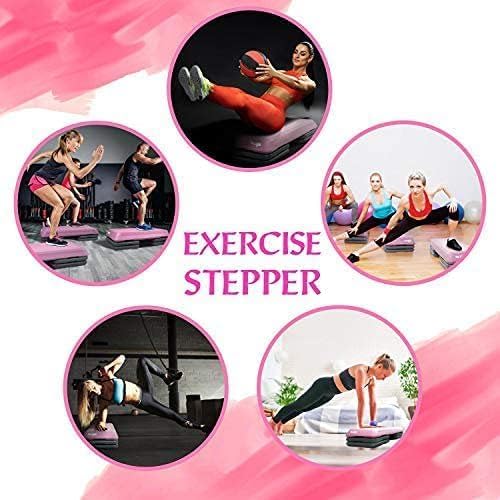 Yes4All Aerobic Stepper, Stepbench Aerobic-Fitness Steppbrett, Übung Workout Schritt Plattform mit 4
