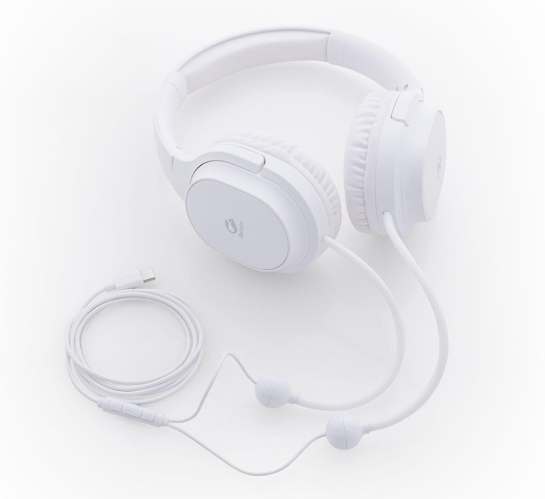 Kopp, Rottenburg Luftschlauch-Kopfhörer - Strahlenreduziert mit USB-C-Anschluss Weiss, Weiss