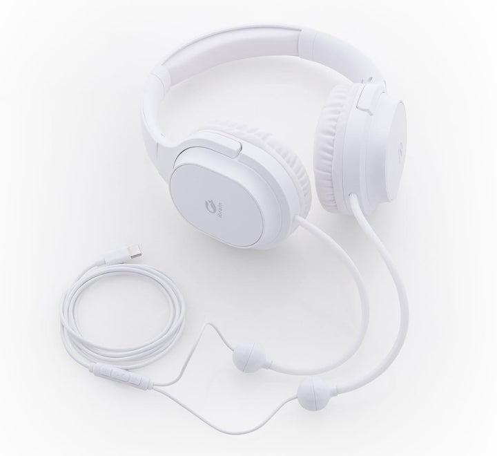 Kopp, Rottenburg Luftschlauch-Kopfhörer - Strahlenreduziert mit USB-C-Anschluss Weiss, Weiss