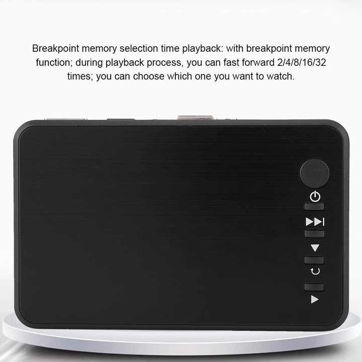 ASHATA HDMI Mediaplayer, Mini 1080P 4K Full-HD Ultra HDMI Digitaler Multimediaplayer mit Adapter und