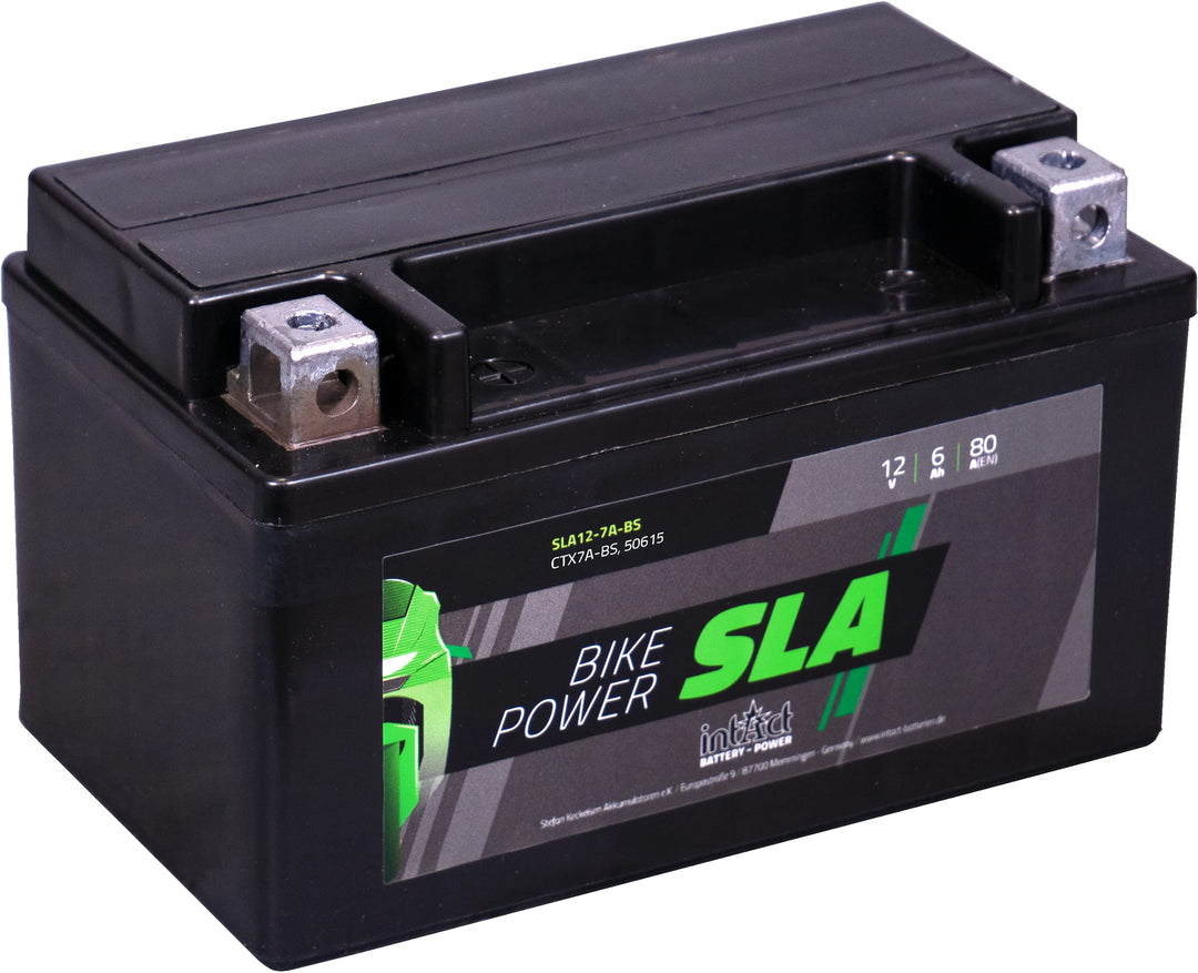 intAct - AGM MOTORRADBATTERIE | Batterie für Roller, Motorrad, Quad. Wartungsfreier & auslaufsichere