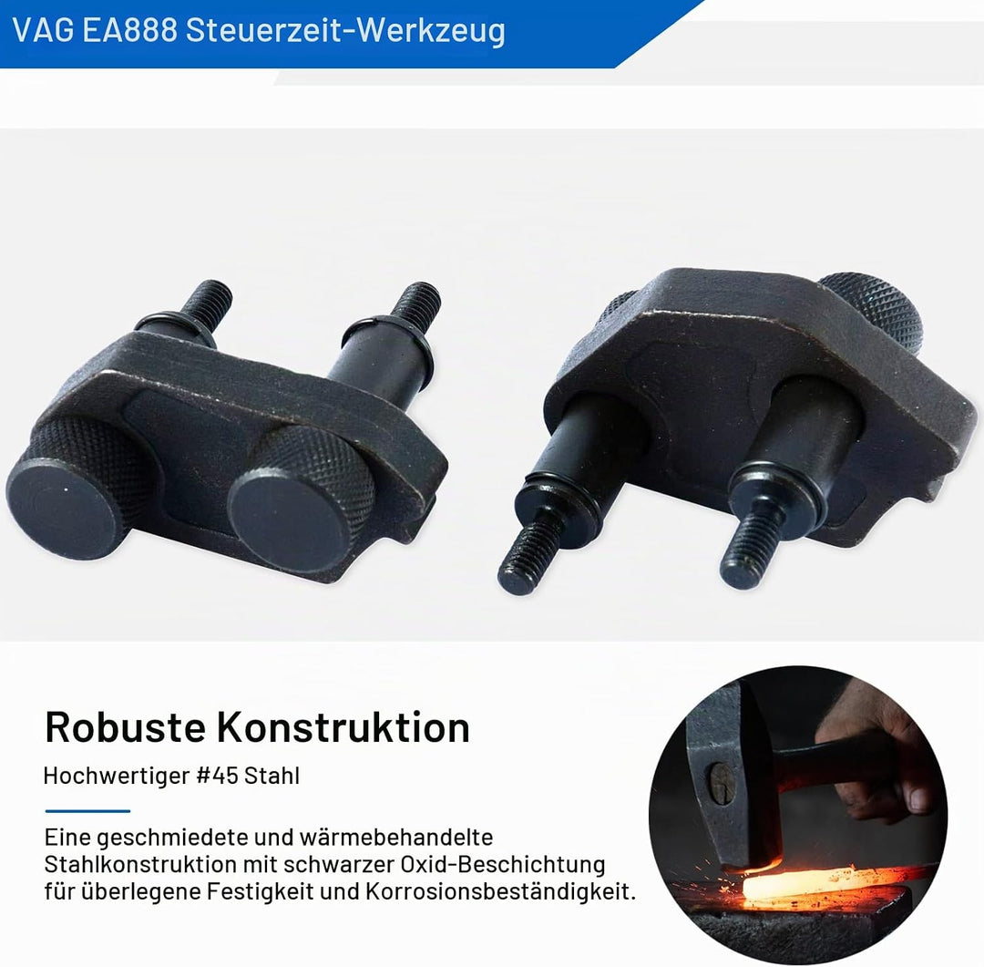FreeTec Motor Nockenwelle Locking Ausrichtung Timing Tool Kit Kompatibel mit VW Skoda VAG 1.8 2.0 TF