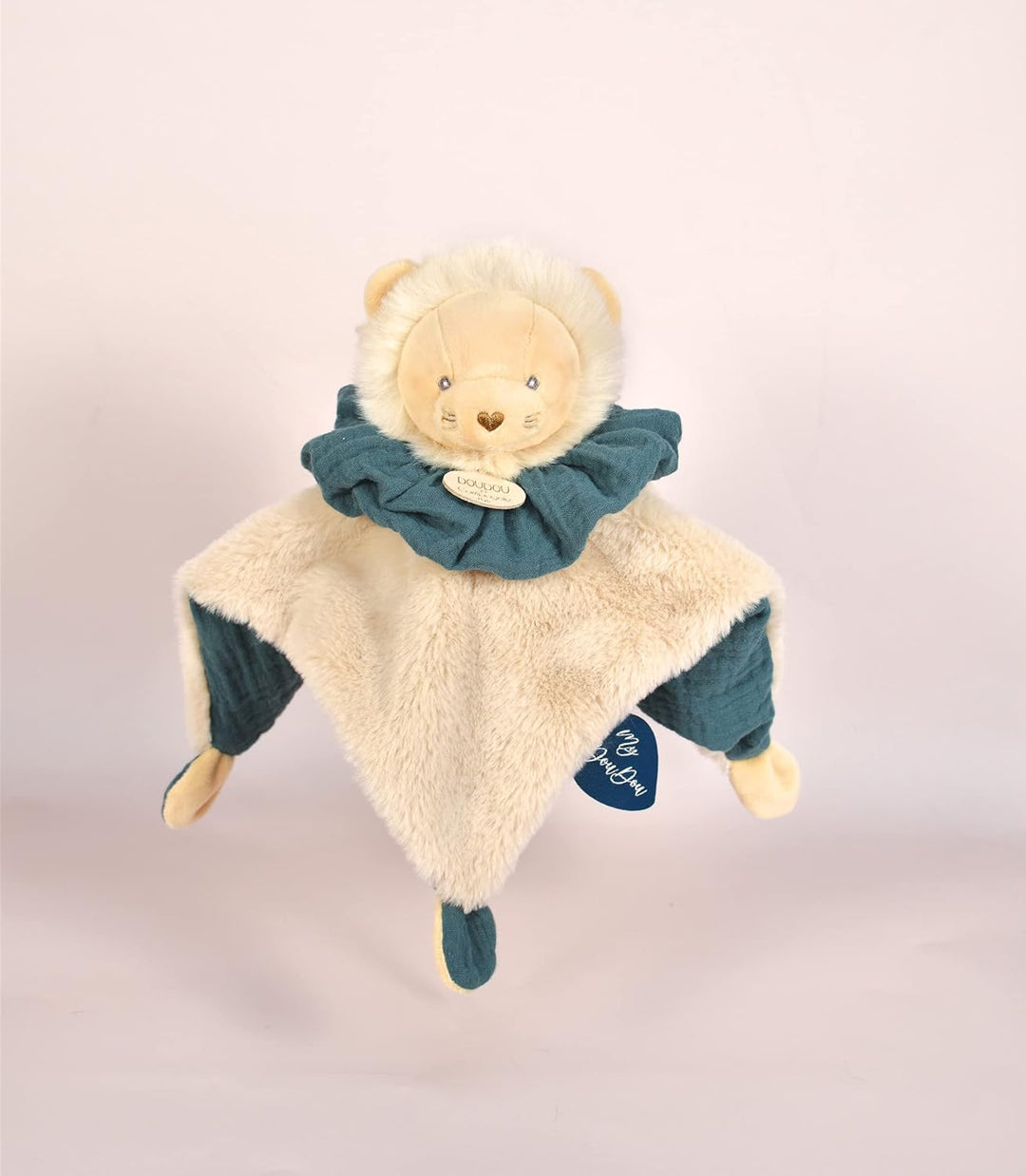 Doudou et Compagnie - DC3931 Kuscheltier Löwe, Kugel, Braun, 25 cm Grün Löwe, Grün Löwe