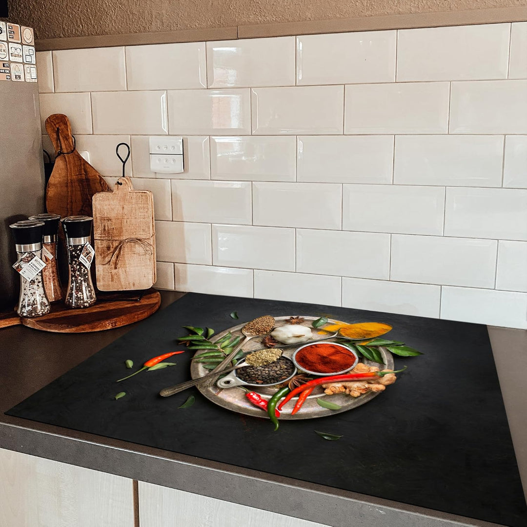 KitchenYeah© Herdabdeckplatte Einteilig Küche Ceranfeld Abdeckplatte Cerankochfeld Abdeckung Indukti