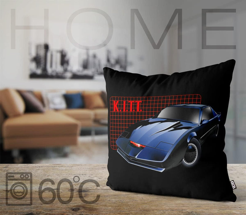 VOID K.I.T.T. Kissenbezug Kissenhülle Polyester wasserfest Outdoor Michael Knight 2000 Black Rider,