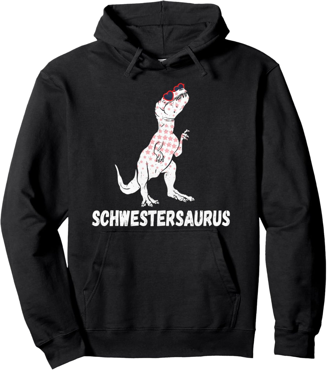 Schwestersaurus Dinosaurier Familie Saurus Dino Mädchen Pullover Hoodie
