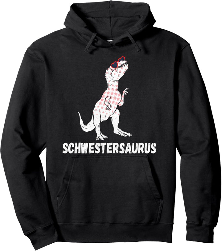 Schwestersaurus Dinosaurier Familie Saurus Dino Mädchen Pullover Hoodie