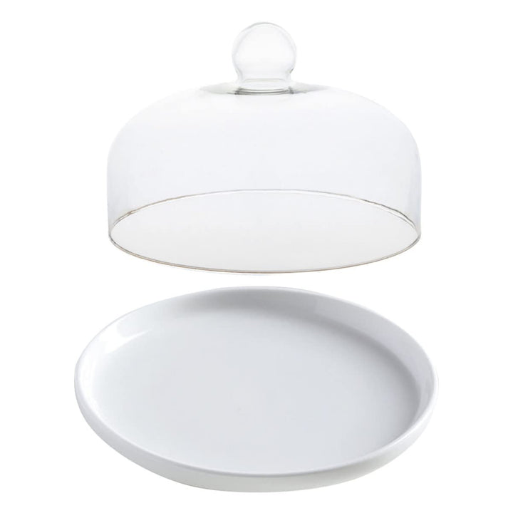 Cabilock Kuchendeckel Etagere Mit Glaskuppel Cupcake-servierplatte Tortenständer Mit Deckel Dessert-