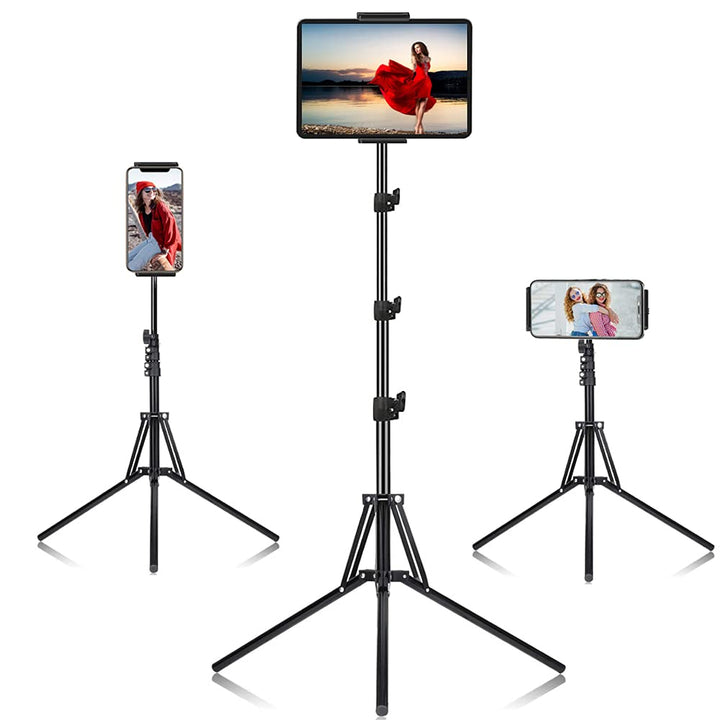 Tablet Halterung Stativ - Höhenverstellbar bis 65" für iPad Air Mini 6 5 4 3 2, iPad Pro 9.7, 10.5,