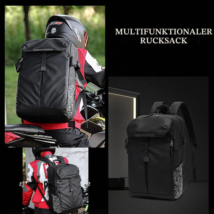RYITGO Motorradrucksack,Motorradhelm Rucksack,Rucksack Herren Motorrad,Rucksack Wasserdicht Motorrad