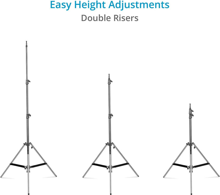 PROAIM Ninja Double Riser Stand for Lights & Studio Photography. Payload up to 10kg/ 22lb. Maximum H