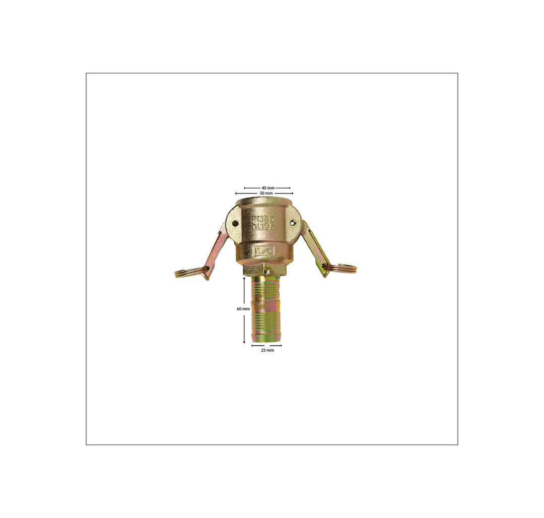 Kupplung 25V und 35V - MT VT mit Tülle für Stahlbandeinbindung, Mörtelschlauch (35 VT), 35 VT
