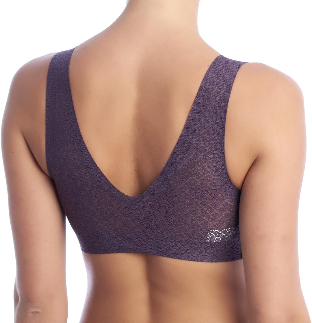 sloggi Damen ZERO Feel Lace Bralette Bustier, Blackcurrant Juice, M