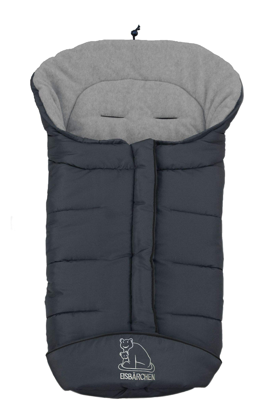 Heitmann Eisbärchen Fusssack Kinderwagen, Design:grau/grau GR, grau/grau GR