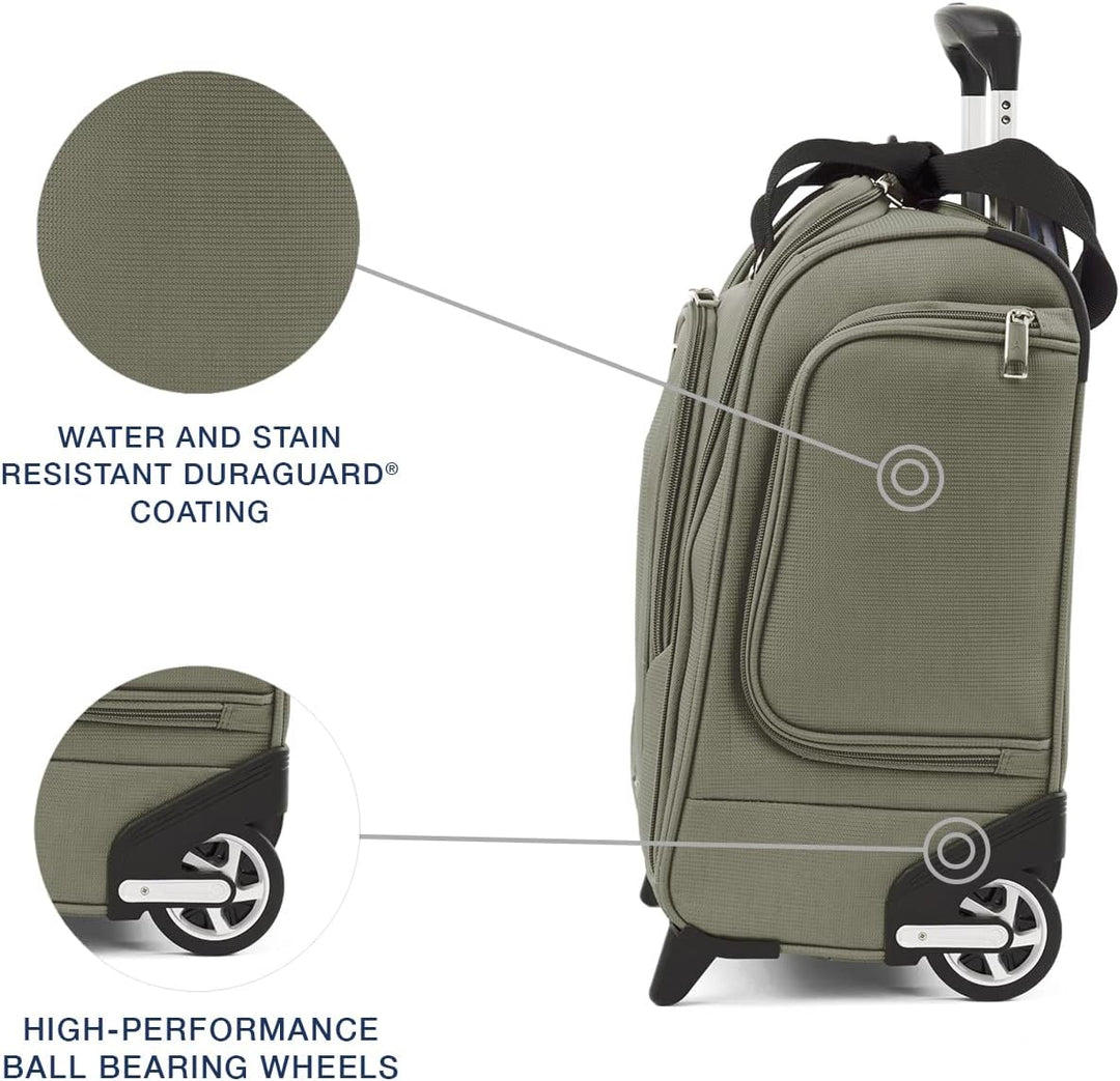 Travelpro Luggage Maxlite 5 Roll-Untersitztasche, Schiefergrün, 15-Inch, Maxlite 5 – Untersitztasche