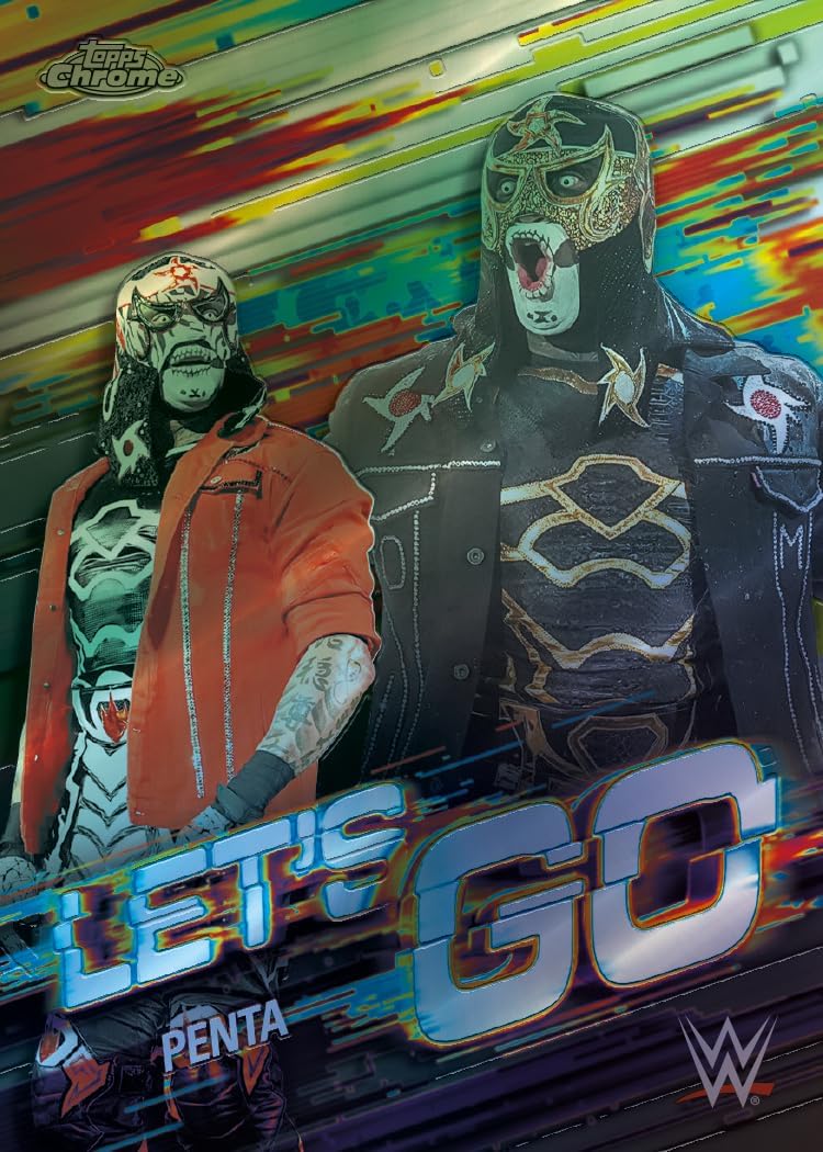 2026 Topps Chrome® WWE - Vorteilsbox (enthält 4 Karten pro Packung, 7 Packungen pro Box mit 3 exklus