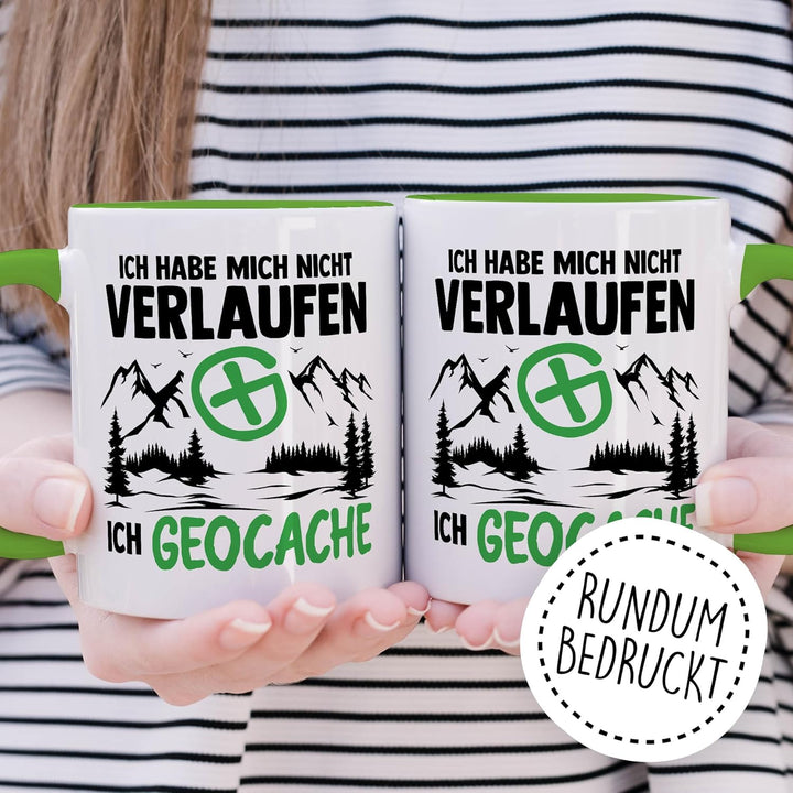Geocacher Tasse mit Spruch - Geschenk Ich habe mich nicht verlaufen - Ich Geocache - Kaffeetasse aus