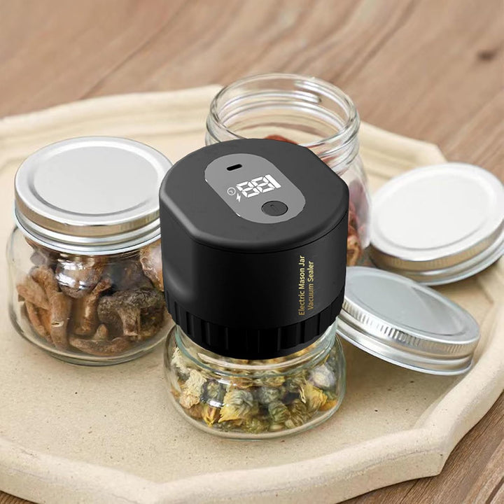 Automatischer Einmachglas-Vakuumierer, Auslaufsicherer Elektrischer Versiegeler mit Starker Saugkraf