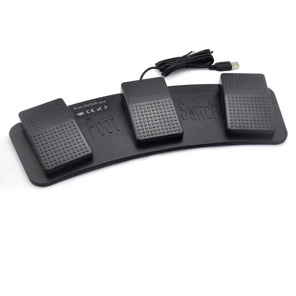 Lemo 1640835 PC USB Fusssteuerung Tastatur Action Switch Pedal HID