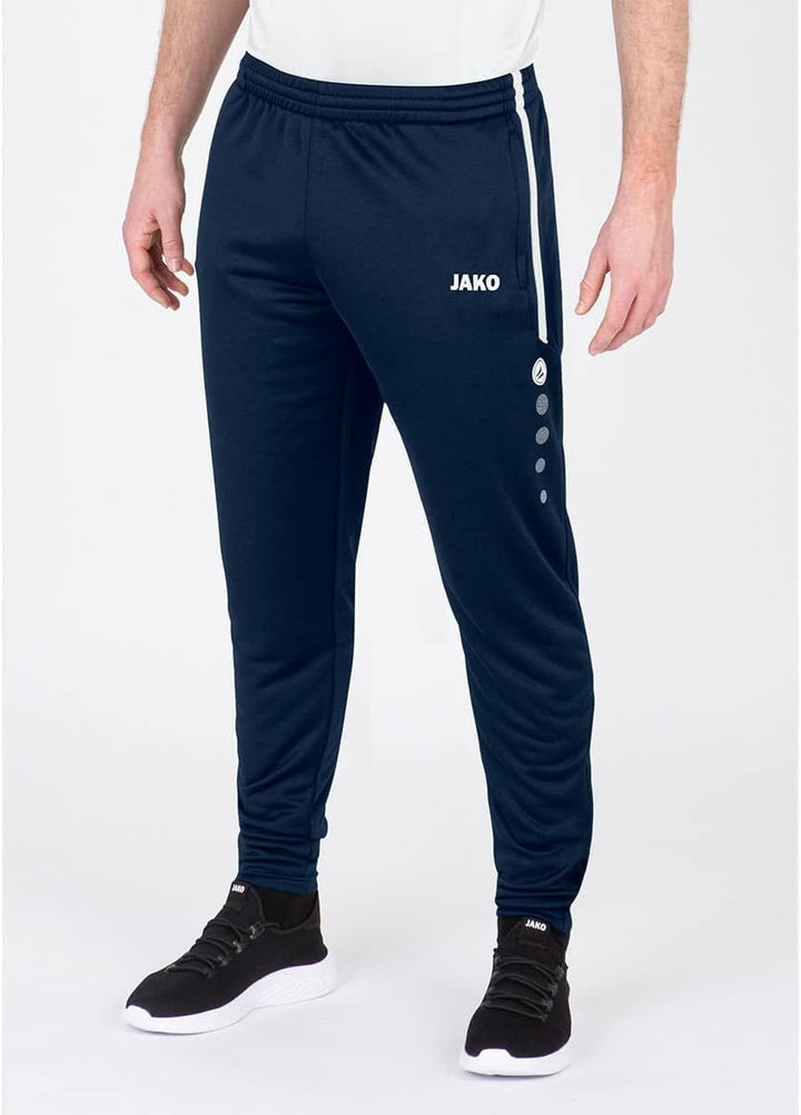 JAKO Herren Trainingshose Active I Sporthose Herren lang mit Elastischem Bund & Seitentaschen I Trai