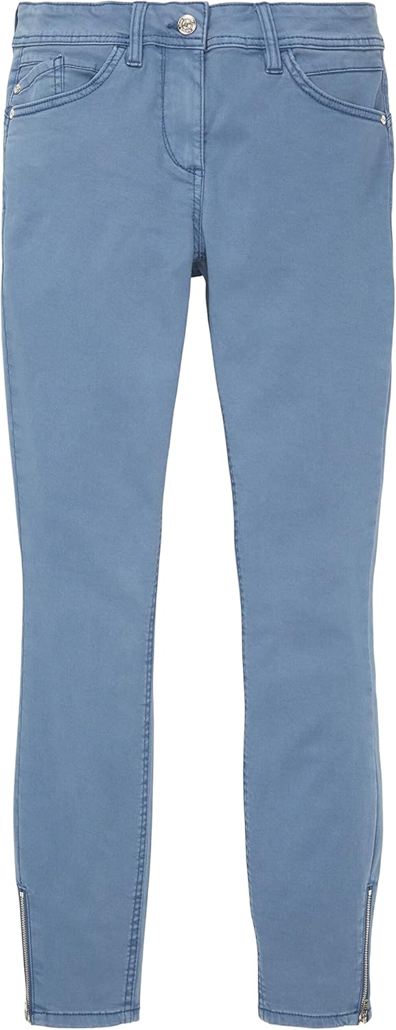 TOM TAILOR Damen Alexa skinny fit trousers, 38W / 28L 10904 - Stormy Sea Blue