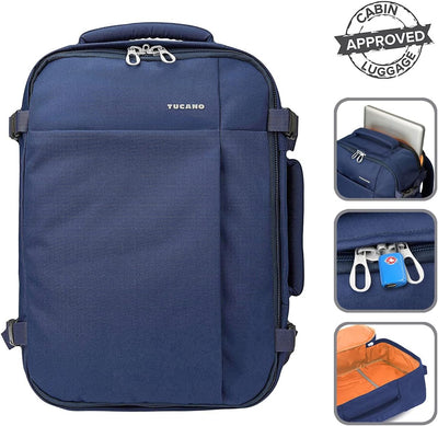 Tucano BKTUG-M-B Tugo Travel Rücksack, M, 20L für Notebook blau, Blau