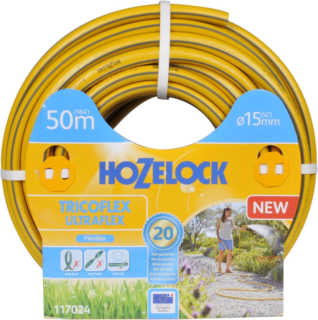 Hozelock 117024 50 m Tricoflex Ultraflex Schlauch (15 mm Durchm.) 15mm diameter, 50 meter Ultraflex,