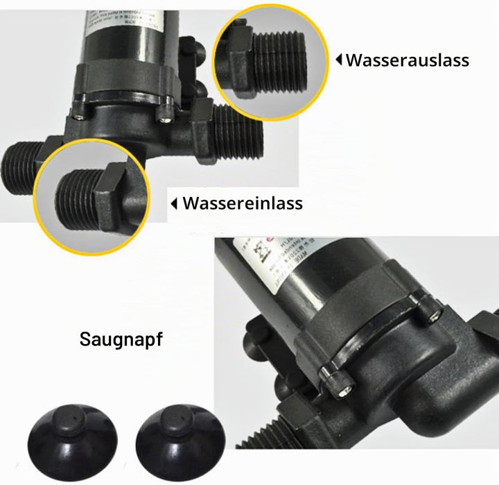 Bürstenlose DC-Wasserpumpe, bürstenlose Mini-DC-Wasserpumpe für Solarwarmwasserbereiter 24V -40 ℃ ~