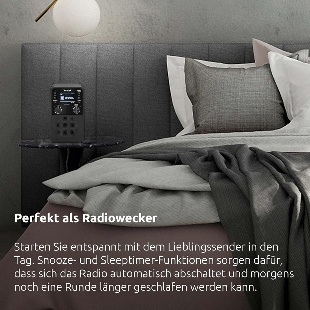TechniSat DIGITRADIO 317 - Vertikales DAB+ UKW Radio mit Bluetooth Audiostreaming, Radiowecker, Slee