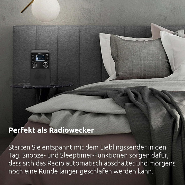 TechniSat DIGITRADIO 317 - Vertikales DAB+ UKW Radio mit Bluetooth Audiostreaming, Radiowecker, Slee
