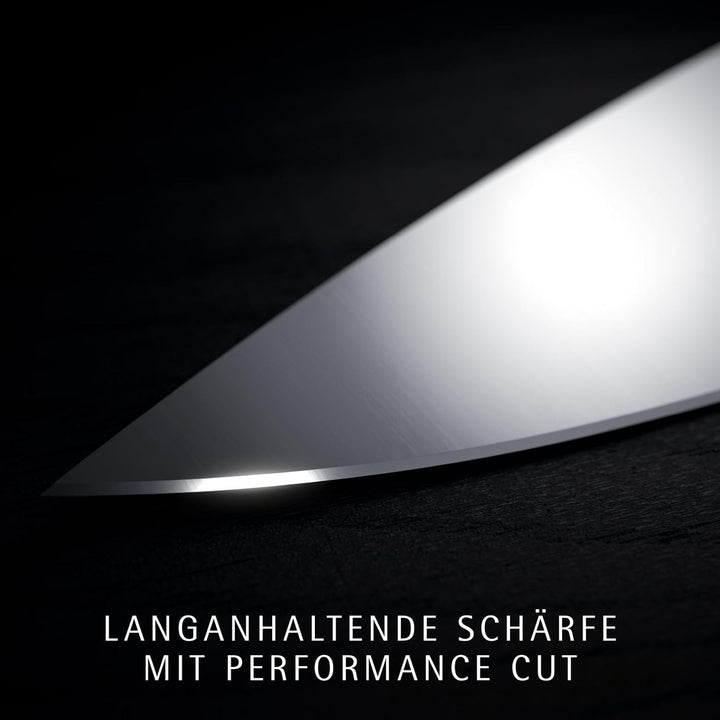 WMF Grand Wood Messerset 3teilig, Messer Holzgriff, Made in Germany, Olivenholzgriff, Messer geschmi