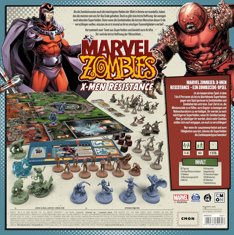 CMON, Marvel Zombies: X-Men Resistance – Ein Zombicide-Spiel, Kennerspiel, Dungeon Crawler, 1-6 Spie