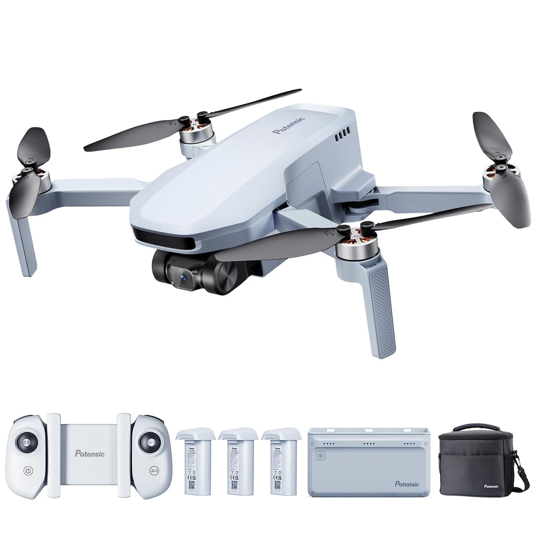 Potensic ATOM SE GPS Drohne mit 4K EIS Kamera, 3 Akkus 93 Min. Flugzeit, unter 249g, 4km FPV Übertra