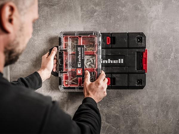 Original Einhell E-Case Adapterplatte (max. 300 kg, stapelbar, verriegelbar, kombinierbar mit Einhel