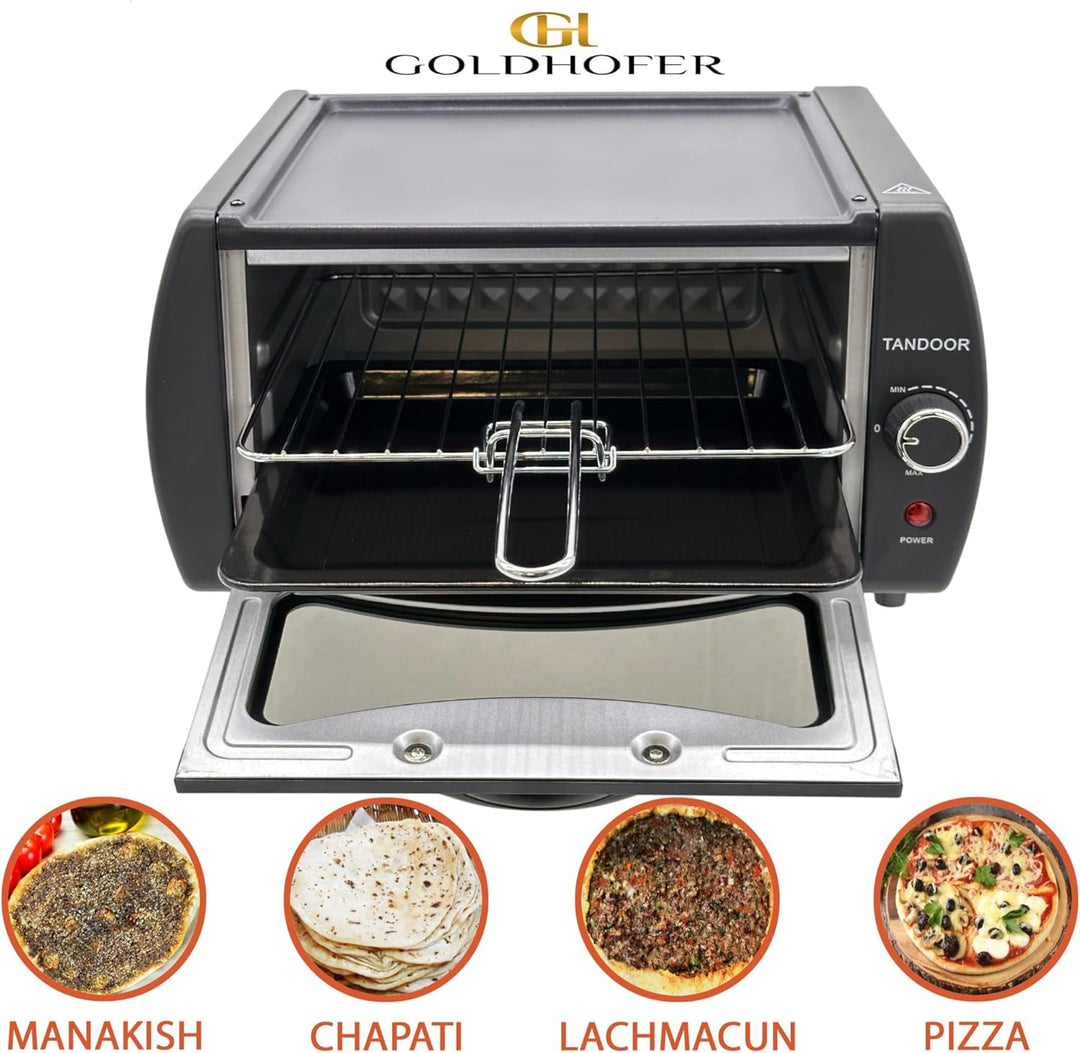 Premium Elektrischer Tandoor-Ofen mit Grillrost & Backblech Restaurant-Qualität in deiner Küche Tand