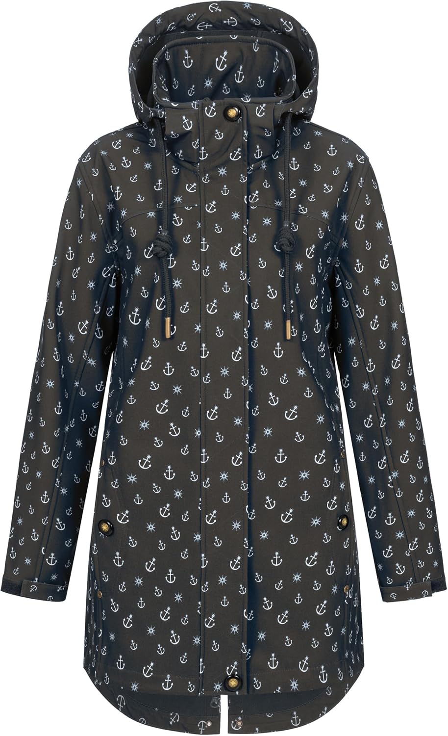 Ankerglut Damen #Ankerglutschein Women Softshelljacke 38 Schwarz, 38 Schwarz