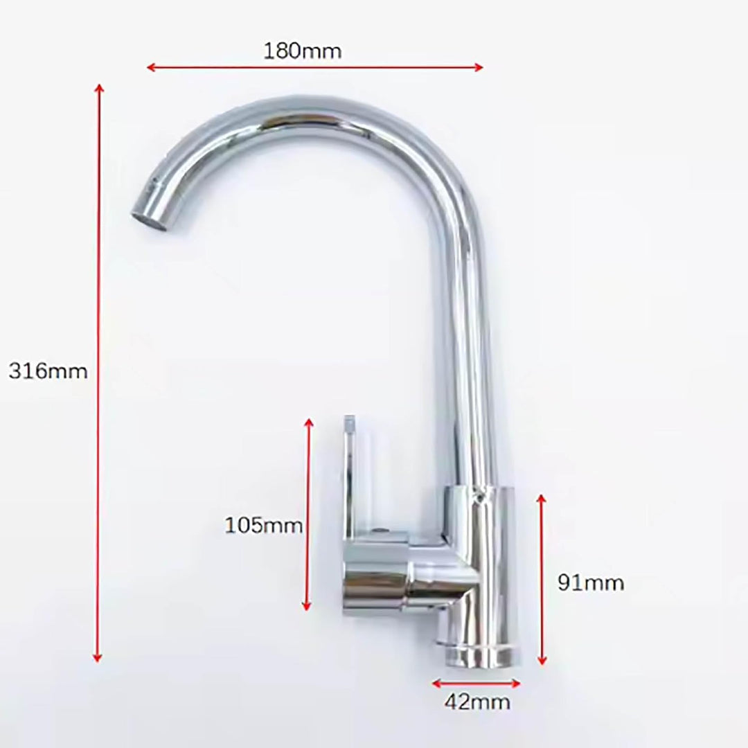 Küchenarmatur Chrom Wasserhahn Küche 360° Drehung Wasserhahn Küche Edelstahl Spültischarmatur mit Ho