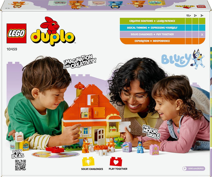 LEGO DUPLO Bluey: Blueys Familienhaus mit Memory-Spiel - Lernspielzeug für Kleinkinder - Inkl. 3 Min