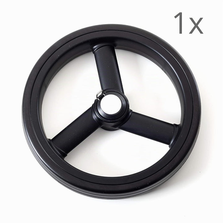 Andersen Ersatzrad für Royal Einkaufstrolley, Ø 250 mm, 3 Speichen, schwarz 1 Rad f. Royal: Ø 25cm,