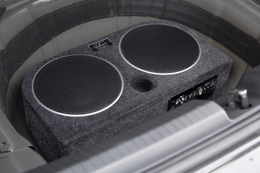 Hifonics VRX82A | Aktiver Reserverad Subwoofer mit Passiv Membran und Class-D Amp (Digital)