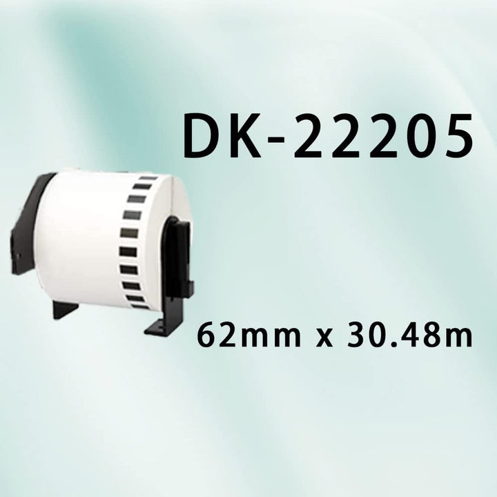 DK-22205 DK22205 Etikettenrollen (Endlos) für Brother P-Touch QL-500 QL-500A QL-500BS QL-500BW (128