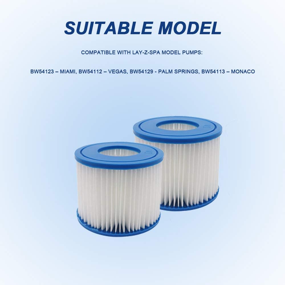 WuYan Ersatz Whirlpool Filterkassette für Best-Way für Flowclear Grösse VI Ersatzfilterkassette für