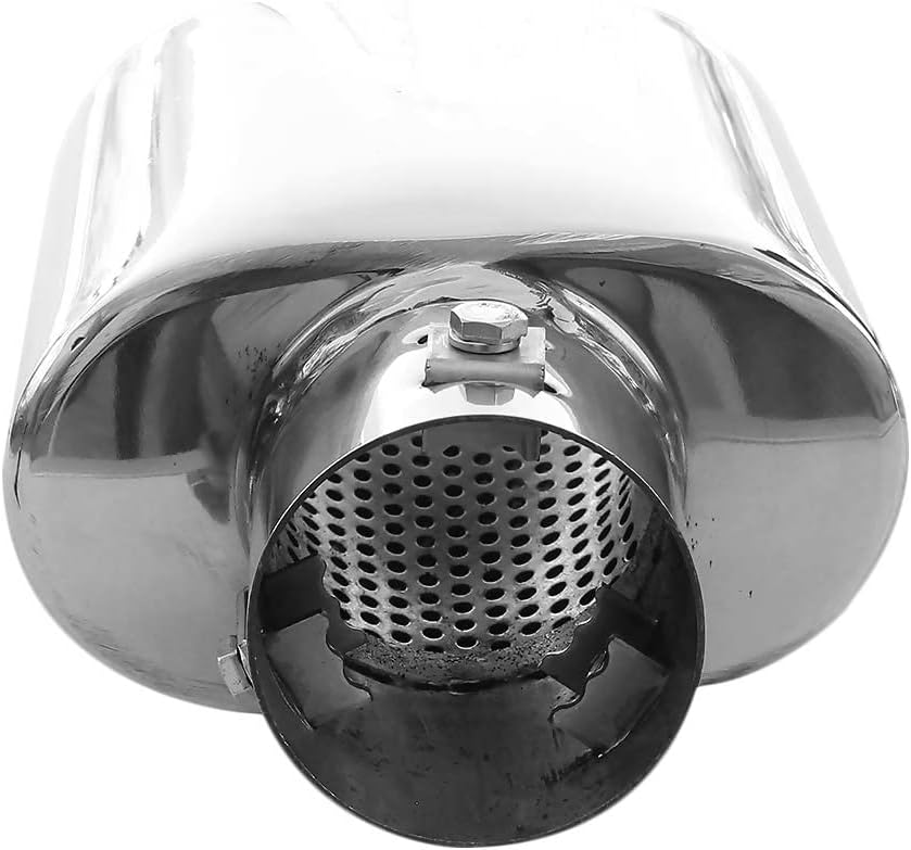 Auspuffblende Oval Endrohr Edelstahl Auto Endrohrblenden Auspuffendrohr Auspuffrohr Tuning Universel